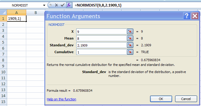 Normal probability